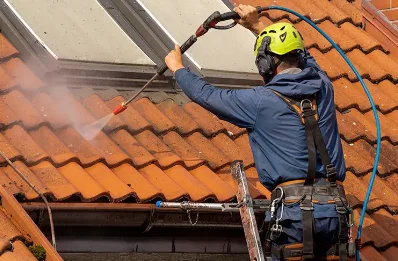 Démoussage et hydrofuge de toiture à Orbessan